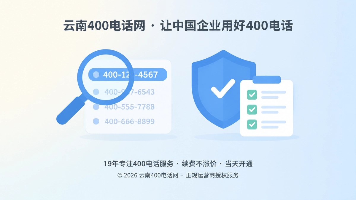 放大镜核验400号码历史痕迹的扁平化插画